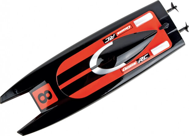 raceboot Catamaran 2,4 GHz 31 x 9,5 x 6 cm rood/zwart