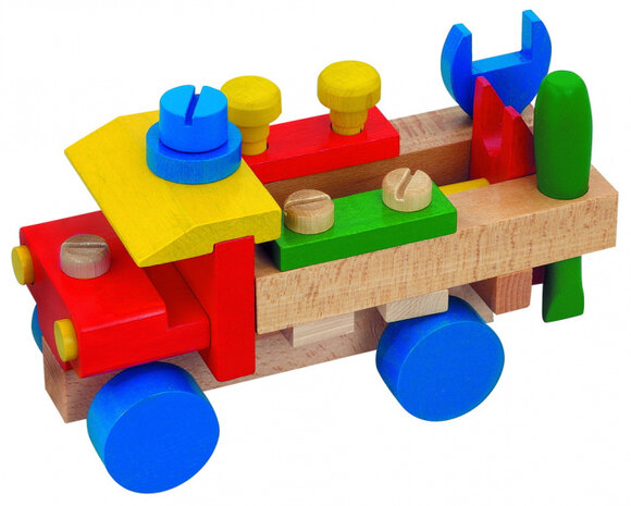 vrachtwagen Tools junior hout 10-delig