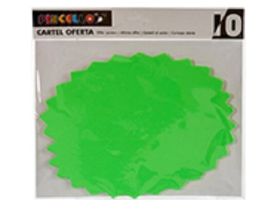 posters 26,5 x 25 cm papier groen 10 stuks