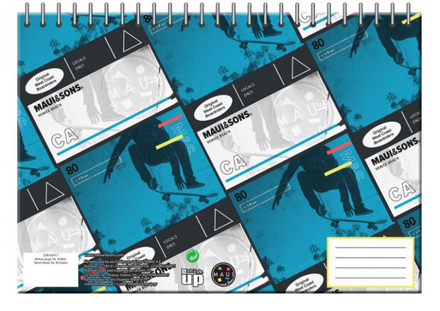 schetsboek junior A4 papier blauw 30 vellen