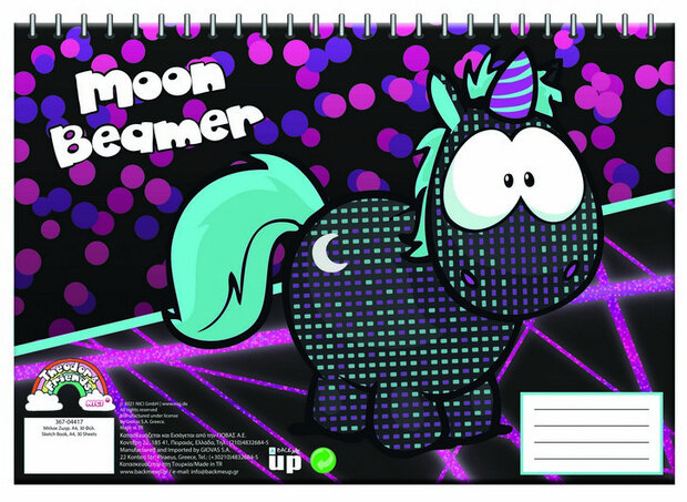 schetsblok Moon Beamer junior A4 papier paars 30 vellen