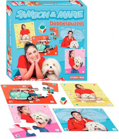 puzzelspel Samson &amp; Marie junior karton 25-delig
