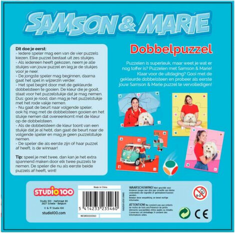 puzzelspel Samson &amp; Marie junior karton 25-delig