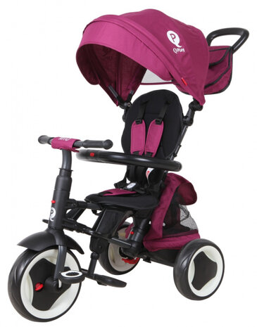 driewieler Rito Plus junior staal paars/zwart