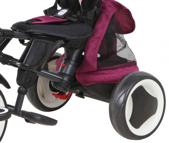 driewieler Rito Plus junior staal paars/zwart