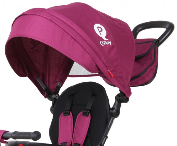 driewieler Rito Plus junior staal paars/zwart