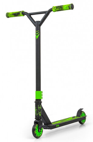 stuntstep Buster junior 65 x 81 cm aluminium groen