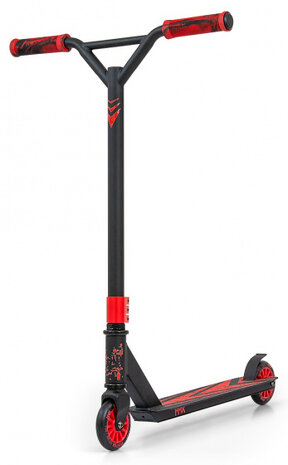 stuntstep Buster junior 65 x 81 cm aluminium rood