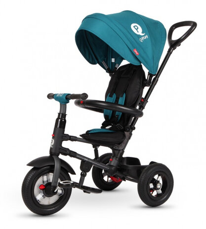 driewieler Rito Air junior 90 x 49 x 93 cm staal turquoise