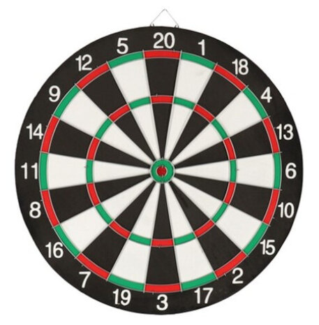 dartbord Diana junior 40 cm sisal/staal 5-delig