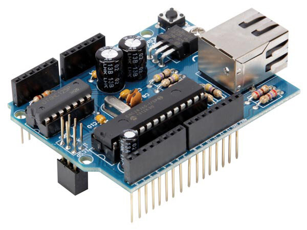 ethernet shield Arduino 8 x 5,5 cm blauw/zwart