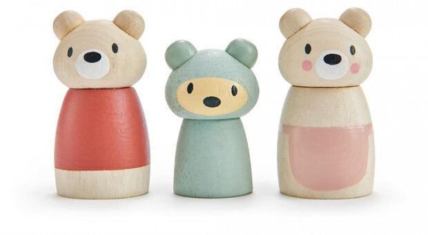 speelfiguren Bear Tales junior hout 3-delig