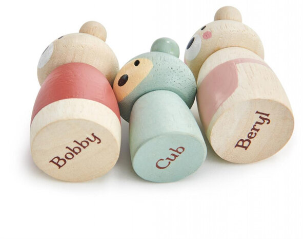 speelfiguren Bear Tales junior hout 3-delig
