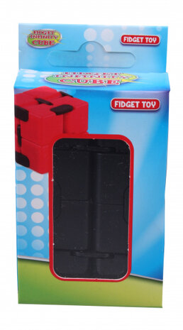 fidgetcube junior 4 x 4 cm zwart