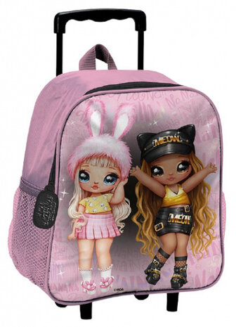 trolleyrugzak junior 9,2 liter polyester roze
