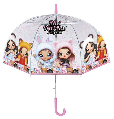 kinderparaplu junior 42 cm PVC transparant