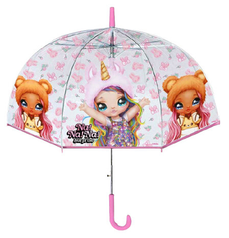 kinderparaplu 42 cm PVC transparant