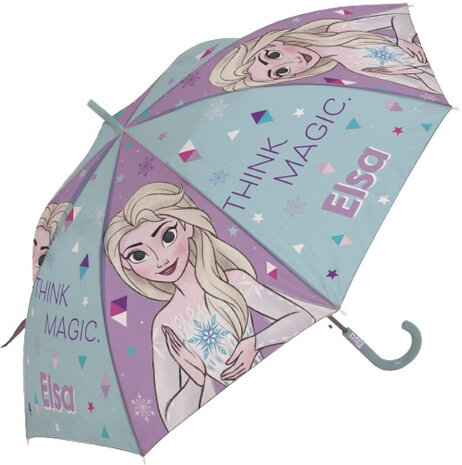 kinderparaplu Frozen 86 x 69 cm PVC blauw/paars
