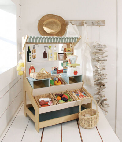 marktkraam junior 57 x 52 x 83 cm hout groen