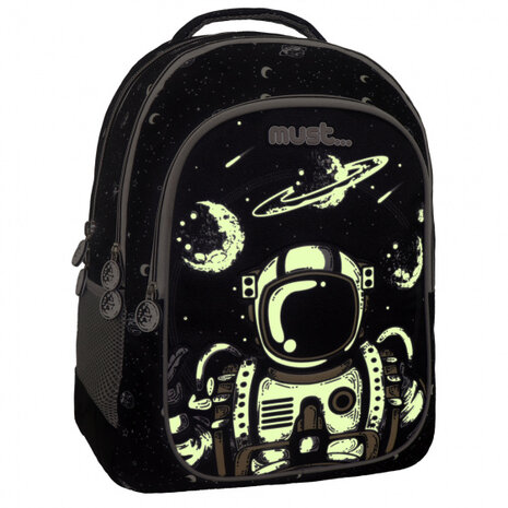 rugzak glow-in-the-dark junior 24 liter polyester zwart