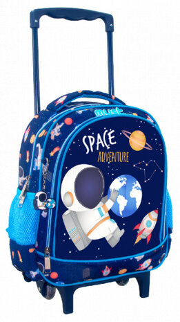 trolley rugzak Space Adventure 8 liter softcase blauw