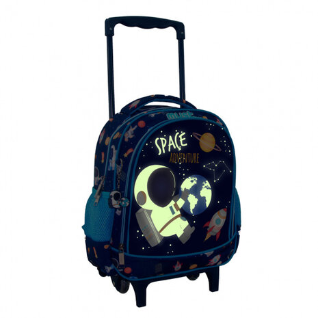 trolley rugzak Space Adventure 8 liter softcase blauw