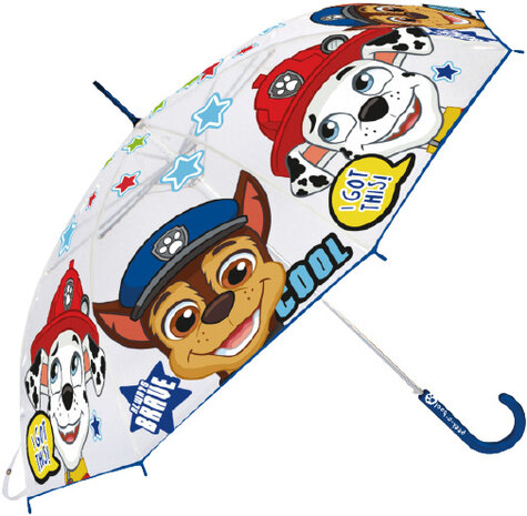 paraplu Paw Patrol 46 cm polyester transparant