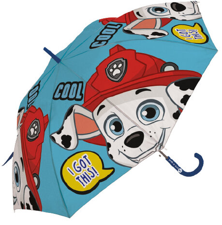 paraplu Paw Patrol 48 cm polyester lichtblauw