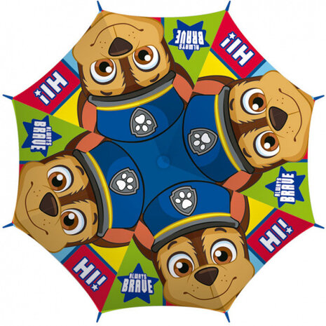 paraplu Paw Patrol junior 48 cm polyester blauw