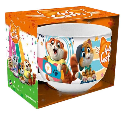 mok Cats junior 380 ml keramiek wit