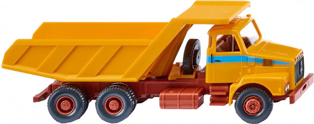 miniatuurkiepwagen Muldenkipper Volvo N10 1:87 geel