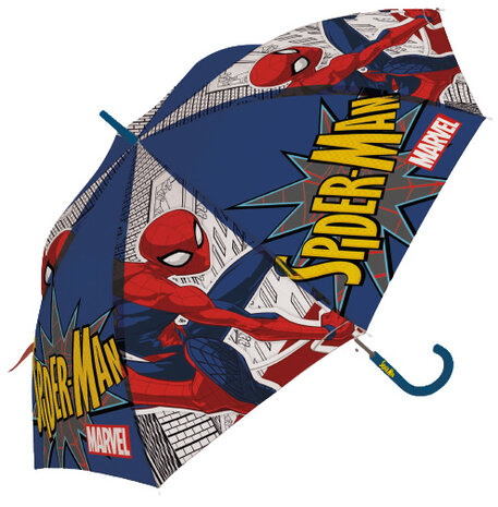 kinderparaplu Spider-Man 40 cm polyester blauw