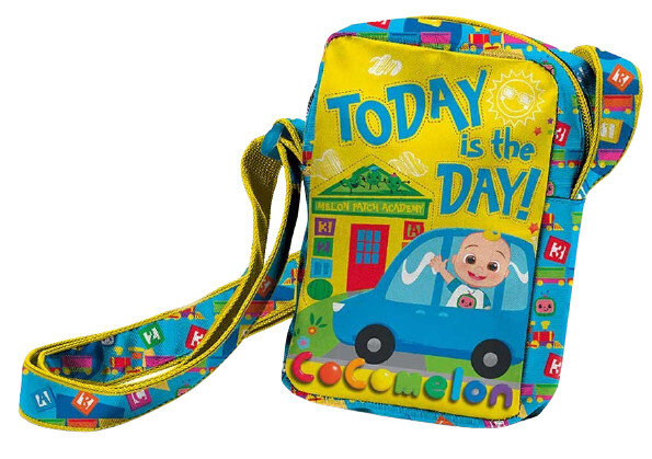 schoudertas junior 1,3 liter polyester groen/blauw