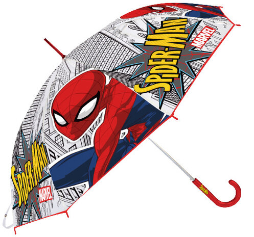 kinderparaplu Spider-Man 70 cm polyester rood