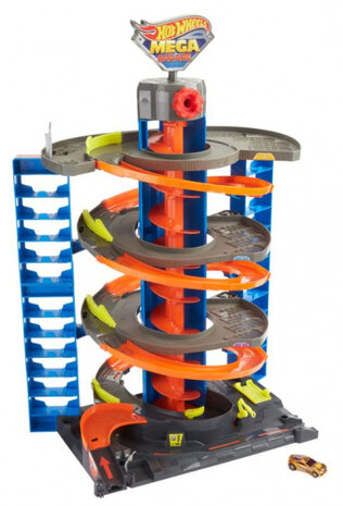 speelset mega Garage junior 70 cm 1:64 2-delig