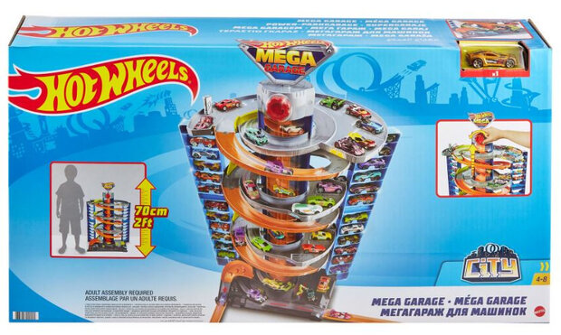 speelset mega Garage junior 70 cm 1:64 2-delig