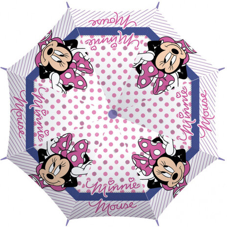 paraplu Minnie Mouse junior 46 cm EVA lichtroze