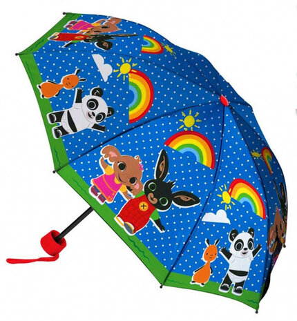 kinderparaplu 52 cm polyester/staal blauw