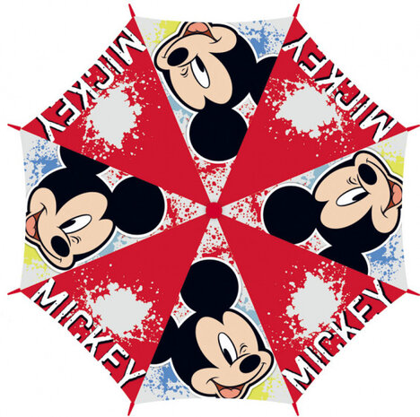 paraplu Mickey Mouse junior 46 cm EVA rood