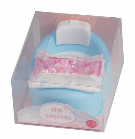 wc-potje babypop 42 cm blauw 2-delig