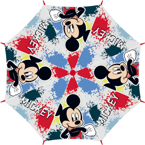 paraplu Mickey Mouse junior 48 cm EVA rood