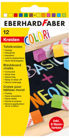 bordkrijt junior 8,5 cm 12 stuks