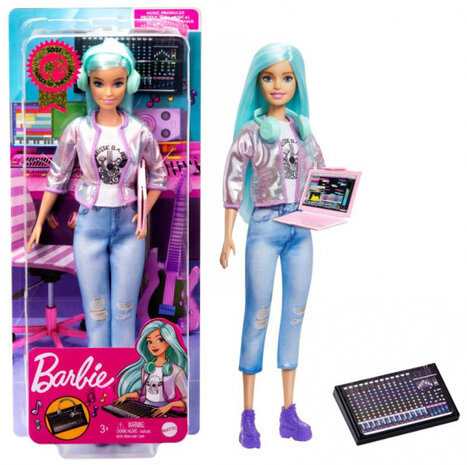 tienerpop Career junior 30,4 cm aqua/zilver 4-delig