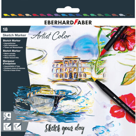 sketchmarkers Artist Color 0,8 mm 16 cm 18 stuks