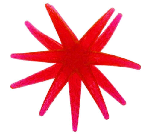 zeester junior siliconen 7 cm rood