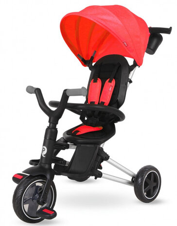 driewieler Nova Eva junior 98 x 93 cm aluminium rood