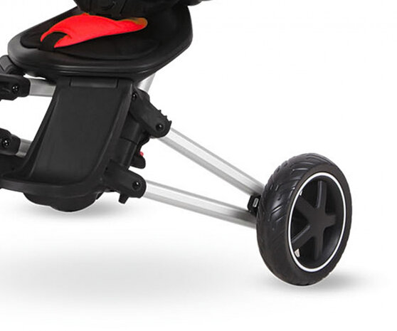 driewieler Nova Eva junior 98 x 93 cm aluminium rood