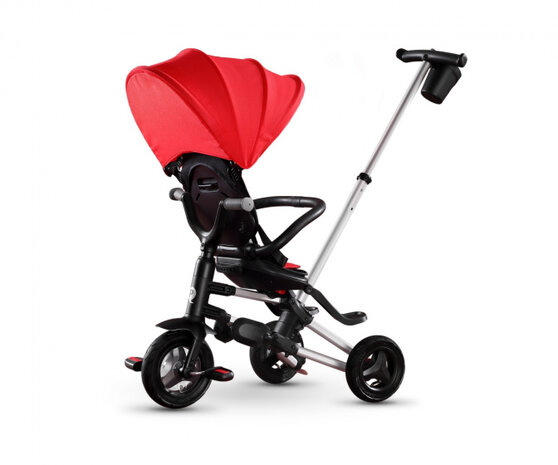 driewieler Nova+ junior 93 x 98 cm aluminium rood/zwart