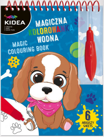 waterkleurboek Dogs junior 20 x 15 x 2,7 cm 2-delig