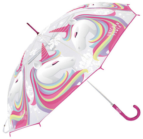 kinder​​​​​​​paraplu Unicorn 46 cm polyester roze